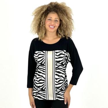 Imagem de Blusa Realist Estampada Manga 3/4 Feminina-Feminino