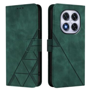 Imagem de Asdsinfor Capa flip para Redmi Note 14 Pro 4G couro sintético carteira coldre com suporte para cartões fecho magnético à prova de choque capa protetora para Xiaomi Redmi Note 14 Pro 4G. Verde YBS