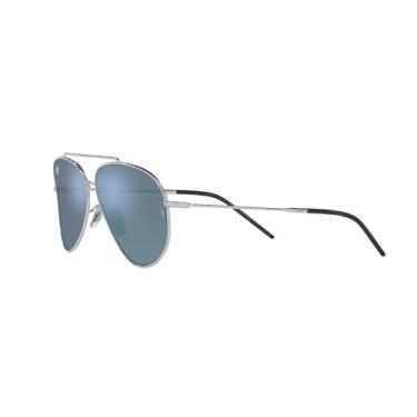 Imagem de Ray-Ban Óculos de sol Rbr0101s Aviator Reverse, Turquesa espelhada prata/cinza escuro, 62 mm