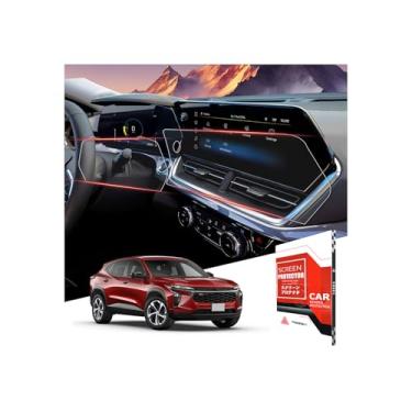Imagem de ASZSK Para Chevy Trax 2024 ~ 2025 (LT/2RS/ACTIV) 11,3 + 8 polegadas protetor de tela brilhante - [Mais transparente e suave] - Vidro temperado 9H+ grau Mil-Grade - Tela sensível ao toque *1 + painel