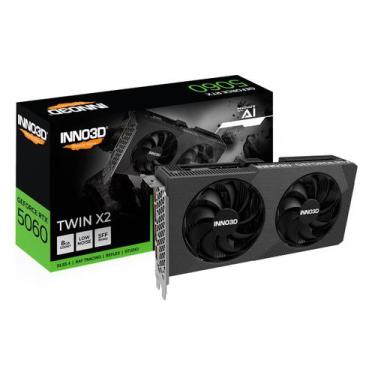 Imagem de Placa de Vídeo INNO3D NVIDIA RTX5060 TWIN X2 8GB DDR7 128bit