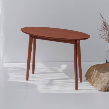 Imagem de Aparador Oval 120cm X 90cm Ecograndis Vertice Nozes