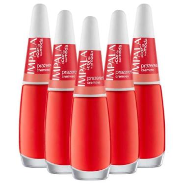 Imagem de Kit 5 Esmaltes Coleção A Cor da Sua Moda Cor Prazeres Impala