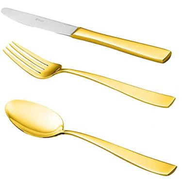 Imagem de FAQUEIRO 130PC AÇO INOX C/ESTOJO PISA DOURADO