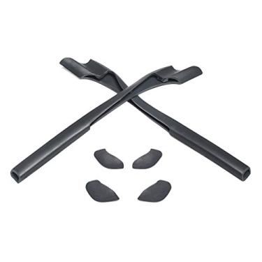 Imagem de Eye Opening Stuff Kits de borracha para substituição e nariz compatíveis com óculos de sol Oakley Half Jacket 2.0 OO9144/2.0 XL - Cinza