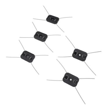 Imagem de Aramox Cabeça do Aparador de Cordas Cabeça Eficiente Instalação Fácil para Gramado de Jardim, 10pcs Wacker Head para TRIMER de Ervas Daninhas Elétricas, Nylon e Material de Aço