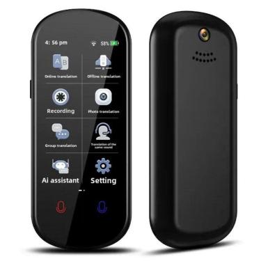 Imagem de Tradutor de voz instantâneo com câmera e modo offline com tela touch e Wi-Fi