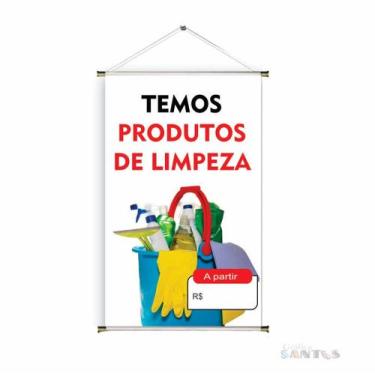 Imagem de Banner pronto Produto de Limpeza BA 591 medida 45x70 cm arte pronta
