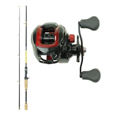 Imagem de Vara Albatroz Topaz 1,68m 6-12lbs + Carretilha - Recolhimento 8.1:1 (R
