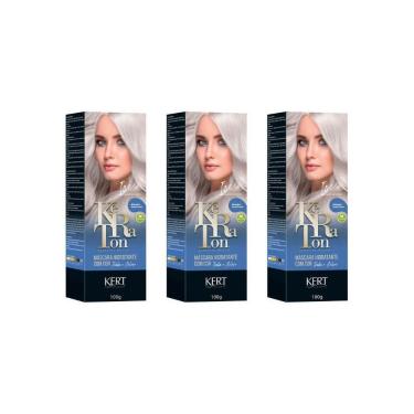 Imagem de Coloraçao Keraton Banho De Brilho Ice Cz Platinado-Kit C/3Un