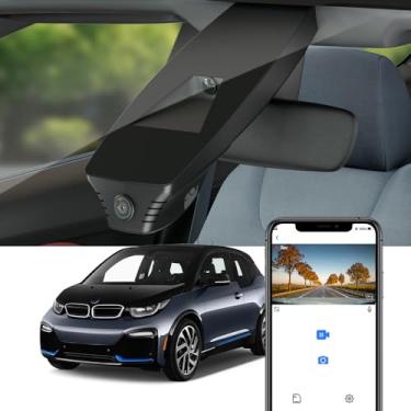 Imagem de Fitcamx Câmera de painel 4K adequada para BMW i3 94Ah 120Ah 2018-2021 HD2-D9508 (comprimento 26 cm), visual OEM, vídeo UHD 2160P, WiFi e aplicativo integrados, gravação em loop, sensor G, fácil de