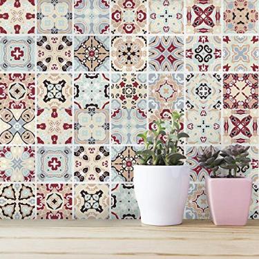 Imagem de Adesivo de Azulejo Magenta 20x20 cm com 12un