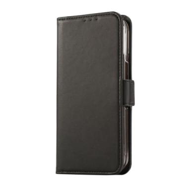Imagem de LTLMYDAM Capa carteira para Google Pixel 10 Pro Fold, capa de couro com fecho magnético para telefone comercial porta-cartões, capa de proteção contra quedas, preta, 10 Pro Fold