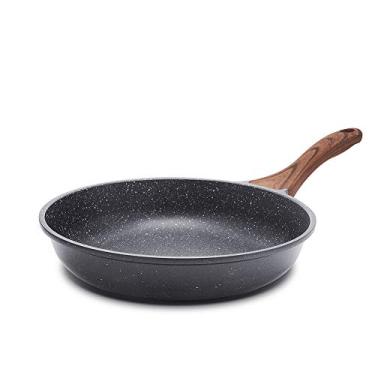 Imagem de SENSARTE Frigideira antiaderente, frigideira de omelete com revestimento de granito suíço, frigideira de cozinha de pedra saudável, sem PFOA (21 cm)