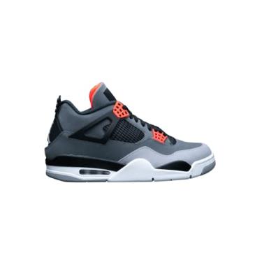 Imagem de NIKE Jordan 4 Retro Masculino Cinza Escuro/Infravermelho 23-Preto (DH6927 061), Tamanho 12