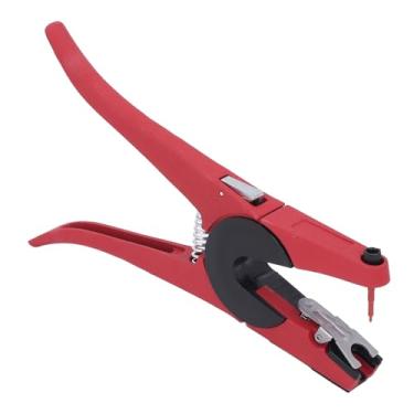 Imagem de aqxreight Pecuária Ear Tag Aplicador Universal Animal Ear Tag Alicate Com Alta Resistência Spring & Locking Button para Gado Porcos Ovelha Cabras