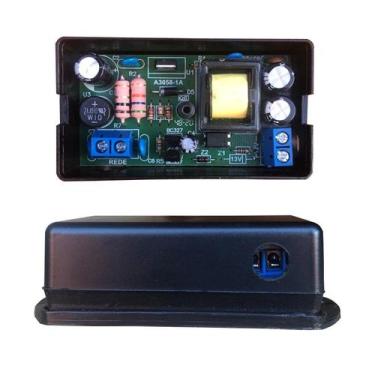 Imagem de Fonte Chaveada Bivolt 100v a 240v Estabilizada 12v 1a Com Borne - IPEC