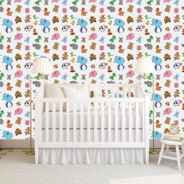 Imagem de Papel de Parede Adesivo - Animais Circo Bebe - 319ppb - Allodi