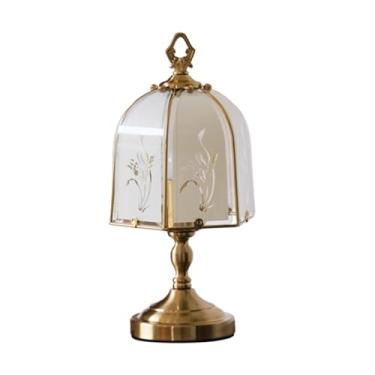 Imagem de Luminárias de cabeceira Retro Estilo Republicano Orquídea Lâmpada De Mesa Cabeceira Medieval Quente Sala Estar Estudo Atmosfera Luminárias Luminárias de mesa