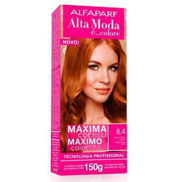 Imagem de Tintura Capilar Alta Moda 8.4 Louro Claro Cobre