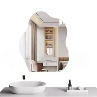 Imagem de Espelho Led Organico Touch Pilha 80x60 Cm Branco - Ravima, 80X60, Bran