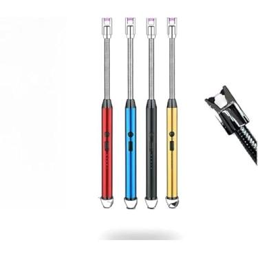 Imagem de Isqueiro Elétrico USB Recarregável com Pescoço Flexível 360° – Ideal para Velas, Fogão, Churrasqueira e Lareira | À Prova de Vento e Água | Seguro, Leve e Portátil