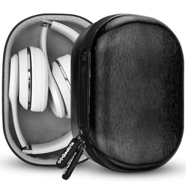 Imagem de Geekria Capa de fone de ouvido resistente PRO compatível com Beats Solo Pro/4/3/2, capa rígida, durável, bolsa de transporte de viagem com proteção multicamadas (preto)