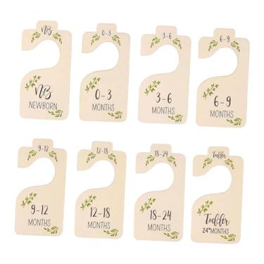 Imagem de Dynwave 8x Separadores de tamanhos de roupas para armário de bebê, separadores de roupas para pendurar, etiquetas