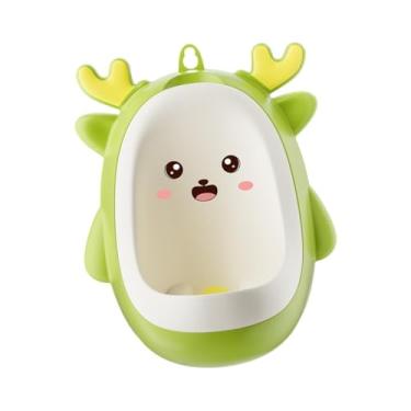 Imagem de YIJU Suporte de banheiro para crianças, mictório montado na parede, verde