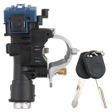 Imagem de Cilindro de bloqueio da carcaça do interruptor de ignição com 2 chaves compatível com Escape 2008-2012 Focus 2009-2011 Tribute 2008-2011 Mariner 2008-2010 Substitui 989-019 9L8Z-3511-A