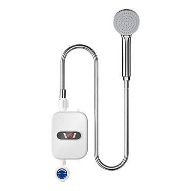 Imagem de Aquecedor elétrico de chuveiro torneira quente instantânea aquecimento de água de banheiro aquecedor de água instantâneo para banho torneira quente instantânea termostato de aquecimento de cozinha