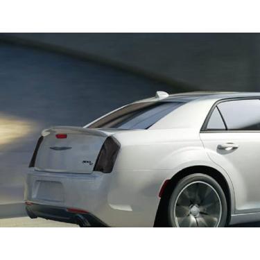 Imagem de Rvinyl Kit de cobertura de película pré-cortada de luz traseira em fumaça blackout compatível com 300 2015-2023 - filme de escurecimento de luz traseira - verso adesivo