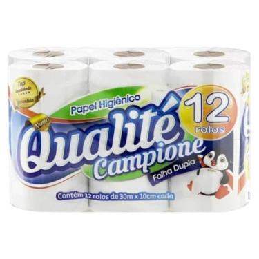 Imagem de Papel Higiênico Pague 11 leve 12 Rolos Folha Dupla 30M - Qualité Campione