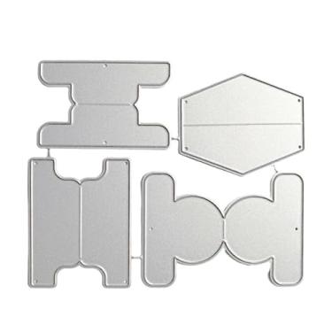 Imagem de Abas cortadas para fazer cartões, recortes de scrapbooking, abas, matrizes de corte de metal, parabéns, cortes, aniversário, gravação em relevo, modelo de estênceis para decoração de scrap-booking