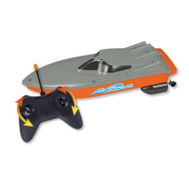 Imagem de Lancha Speed com Controle Remoto Brinquedo Infantil Zoop Toys, Laranja