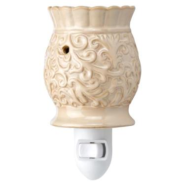 Imagem de Fabulous Frannie Aquecedor de cera de cerâmica derretida, aquecedor de cera para cera perfumada, aquecedor de cera perfumada para óleo de fragrância, queimador de cera de luz noturna creme de