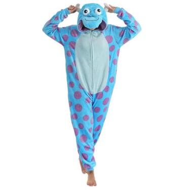 Imagem de Macacão Pijama Ressber Unissex para animais adultos Sulley-Zipper
