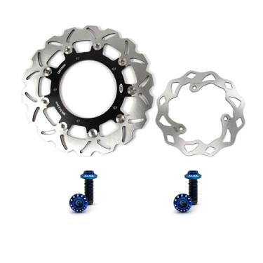 Imagem de Discos de freio dianteiro e traseiro Arashi Rotores com parafusos de montagem para Yamaha MT03 FZ03 2016-2023, YZF R3 2015-2023 ABS incluído, peças de reposição de motocicleta