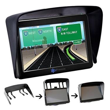 Imagem de YueYueZou Viseira universal de proteção antirreflexo de navegação GPS de 7 polegadas