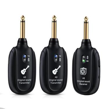 Imagem de Sistema de guitarra sem fio INGPARTNER UHF 2 modos de alcance de 100m