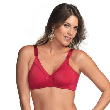 Imagem de Sutiã Sustentação DeMillus 78908 Cetinete, Carmim, 44