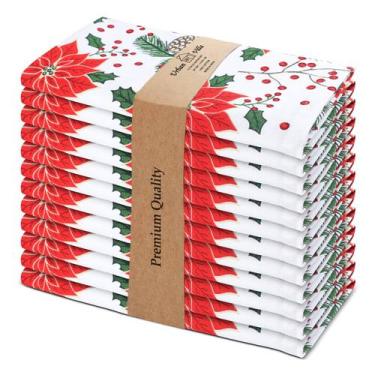 Imagem de Guardanapos de pano, conjunto de jantar de Natal Urban Villa, 12% 100%