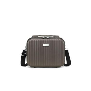 Imagem de Frasqueira de Viagem Maleta Necessaire Mala De Mão Bordo (Marrom)