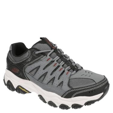 Imagem de Skechers After Burn M.Fit 2.0 Tênis masculino de trilha para atividades ao ar livre, Carvão preto, 39