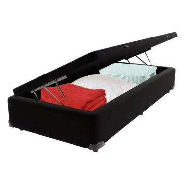 Imagem de Cama Box Baú Solteirão Preto V-store 96x203x44