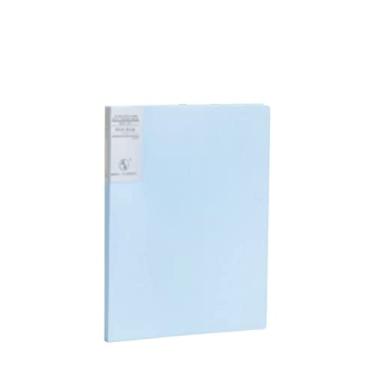 Imagem de Pasta protetora de folhas encadernadas com 30 bolsos, pacote com 8, visualização clara frontal com capacidade para 60 páginas, pastas de arquivos de escritório, pasta de arquivo tamanho A4 (E)