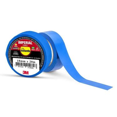 Imagem de Fita isolante Imperial Azul 18mmx20Mts 3M