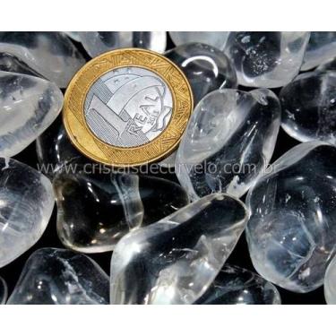 Imagem de 1 kg de Cristal de Quartzo Transparente Rolado - Pedra M 20 a 35mm Tip
