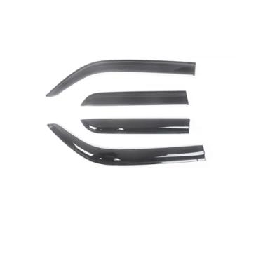 Imagem de GRJQRKHZ Defletor de janela lateral do carro para A&UDI A6 C6 4f Sedan 2005-2011 Weathershied viseira de porta vento sol proteção chuva janela lateral defletores de vento