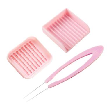 Imagem de Vaveren Kit de ferramentas com mini contas de fusível de 2,6 mm, 3 peças, pinça, organizador de contas de ferro, alinhador de colher